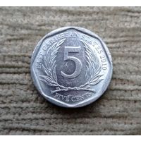 Werty71 Карибские острова 5 центов 2010 Елизавета 2 Карибы