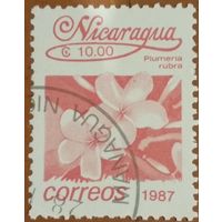 Никарагуа 1987. Флора. Plumeria Rubra