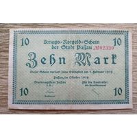 Werty71 Германия 10 марок 1919 банкнота Пассау