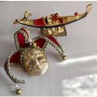 С рубля без МЦ! Набор итальянских сувениров: Венецианская маска и Гондола