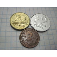 Три монеты Литвы/3 с рубля!