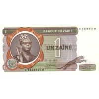 Заир 1 Заир образца 1975 года UNC p18a