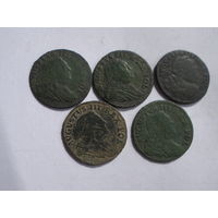 Cолиды Августа 5 штук есть красивые 1751,52,53,54