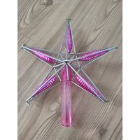 Ёлочная игрушка звезда стеклярус