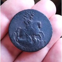 2 копейки 1788 г., ММ, гурт сетка, перечекан.