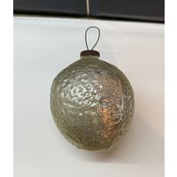 Елочная игрушка Апельсин толстое стекло