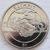 Сьерра-Леоне 1 доллар 2012 год "XXX летние Олимпийские Игры, Лондон 2012 - Бег с препятствиями"