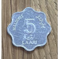 Мальдивы 5 Лари 1990г.