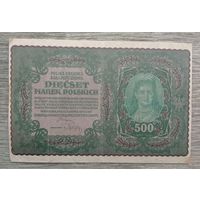 Werty71 Польша 500 марок 1919 банкнота