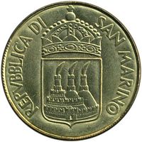 Сан-Марино 20 лир, 1973 UNC