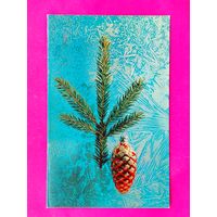 С новым годом! Чистая. Двойная. 1971 года. Фото Березина. 372.