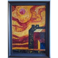 Картина "Жара" 1989 г., Базаров Роман Сергеевич.