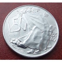 Сан-Марино. 50 лир 1981