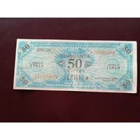 Италия  50 лир 1943