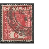 Цейлон. Король Георг V. 1911г. Mi#169.