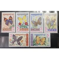 Камбоджа. 1983 год. Фауна. Бабочки (1346)
