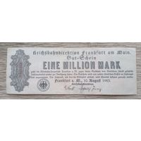Werty71 Германия 1000000 марок 1923 1 миллион банкнота Гроссгельд Франкфурт-на-Майне