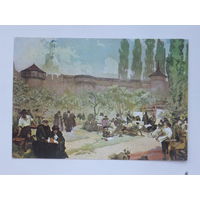 Альфонс Муха живопись 10х15 см