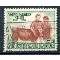 Австралия - 1953г. - 25 лет объединению молодых фермеров - 1 марка - полная серия, гашёная [Mi 237]. #3-WB-87-A-1