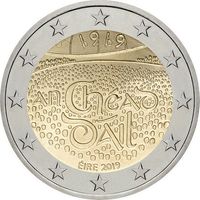 2 евро 2019 Ирландия Дойл Эрен UNC из ролла