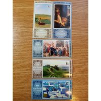 Марки СССР. 1980 год. Отечественная живопись. (сразу 2 серии из 5 марок). (3+2). Чистые.