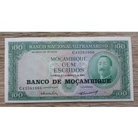 Werty71  Мозамбик 100 эскудо 1976 колония Португалии 1961 UNC банкнота большой формат