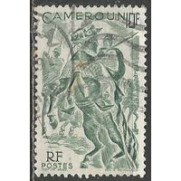 Камерун(Французский). Воин на коне. 1946г. Mi#285.