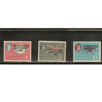 Тристан-да-Кунья-1963(Мих.55,57,62) , ** ,  Морская фауна, Рыбы,Надп.