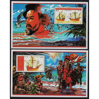 1986 Джибути  Корабли с парусами КОЛУМБ АМЕРИКА  MNH
