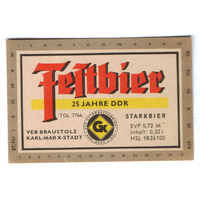 Этикетка пива Feltbier Германия П769