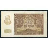 Польша 100 злотых  1940 год. XF