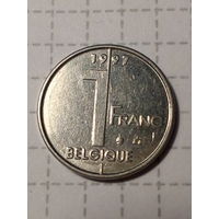 1 франк Бельгия 1997 год