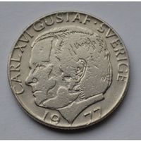 Швеция, 1 крона 1977 г.