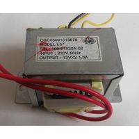 Трансформатор, 2 по 13 V вторичка