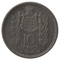 10 франков 1946 Монако