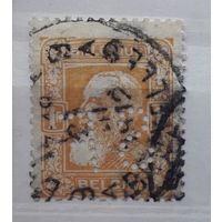 Бельгия 1905-1911гг. Стандарт 1 франк Король Леопольд II. гаш.