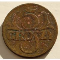Польша 5 грошей 1923 год