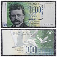 100 марок Финляндия 1986 г.