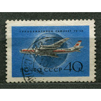 Турбовинтовой самолет ТУ-114. 1958