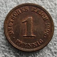 Германия 1 пфенниг  1906 г.