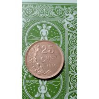 Люксембург 25 сантимов 1930
