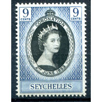 Британские колонии - Сейшелы - 1953г. - коронация королевы Елизаветы II - 1 марка - полная серия, MNH [Mi 169]. #2-Bc-58-A-1