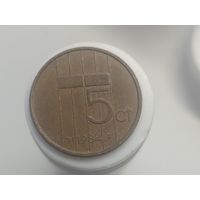 5 центов Нидерланды 1984 год лот 42