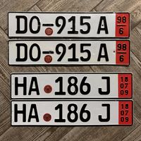 Номера автомобильные для коллекции (цена за пару)