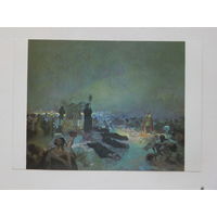 Альфонс Муха живопись 10х15 см