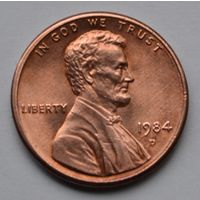 США, 1 цент 1984 г. D