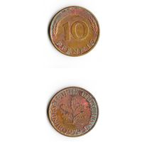 10 пфеннигов Германия 1979 года(G)