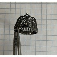 Кольцо. Звезда 925. Птица, скань. Р-р 17-18