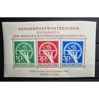 Западный Берлин ми блок 1 каталог 500 евро