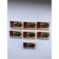Значки СССР Олимпиада Москва 80 (7 штук)